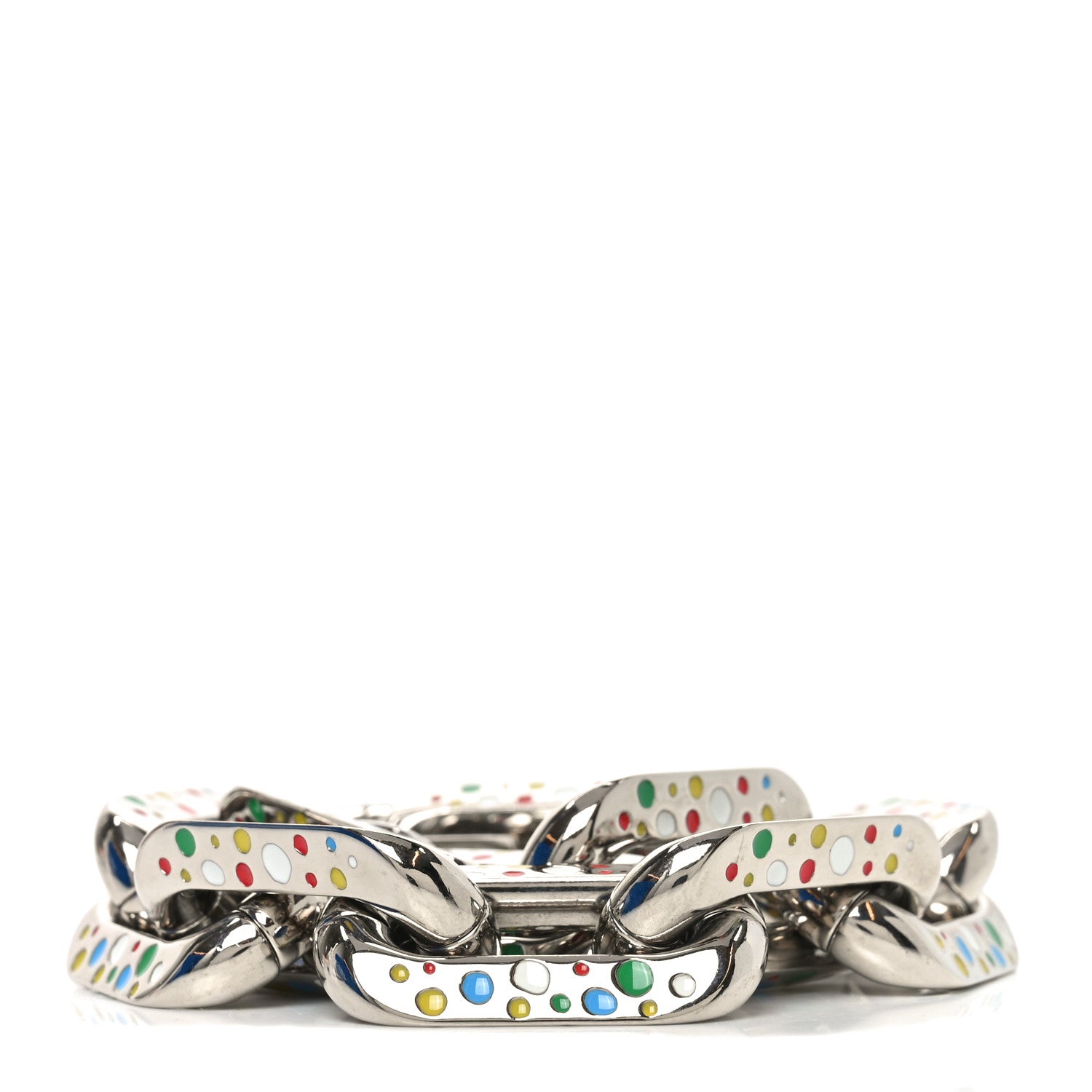 Louis Vuitton LV x YK Metal Coussin PM Chain Strap Silver