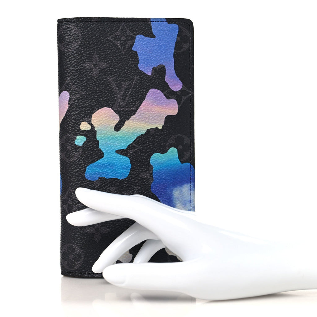 Louis Vuitton Monogram Eclipse Sunrise Brazza Wallet