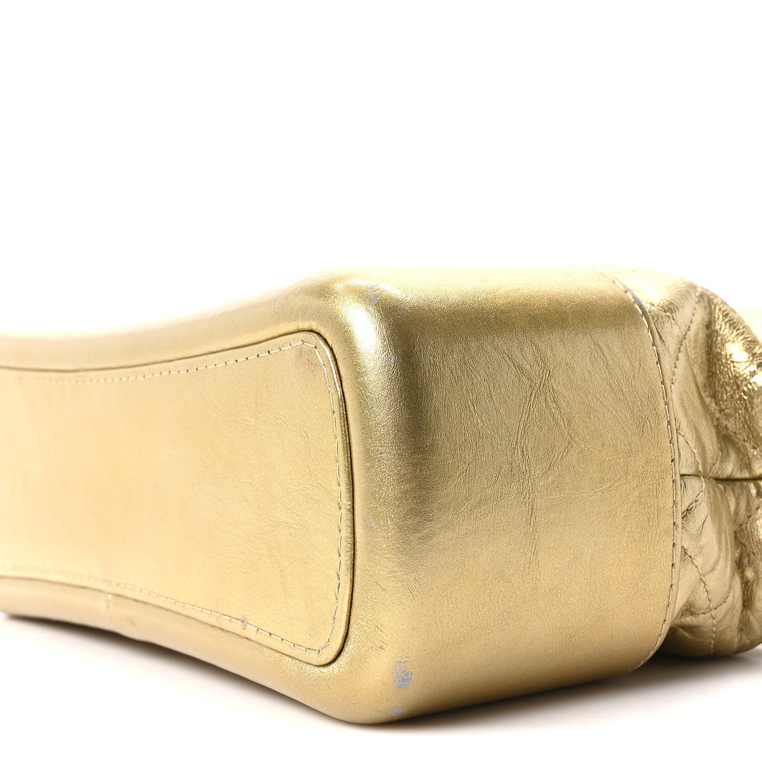 Chanel Metallic Aged Calfskin Quilted Medium Gabrielle Gold