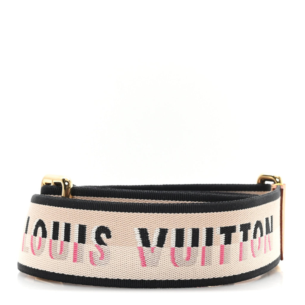 Louis Vuitton Jacquard Speedy Bandouliere 20 Shoulder Strap Black
