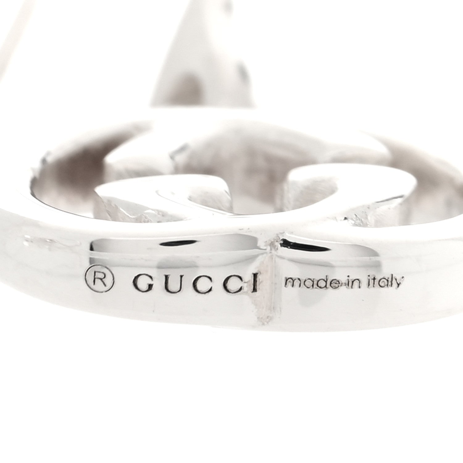 Gucci Sterling Silver Britt Drop Earrings