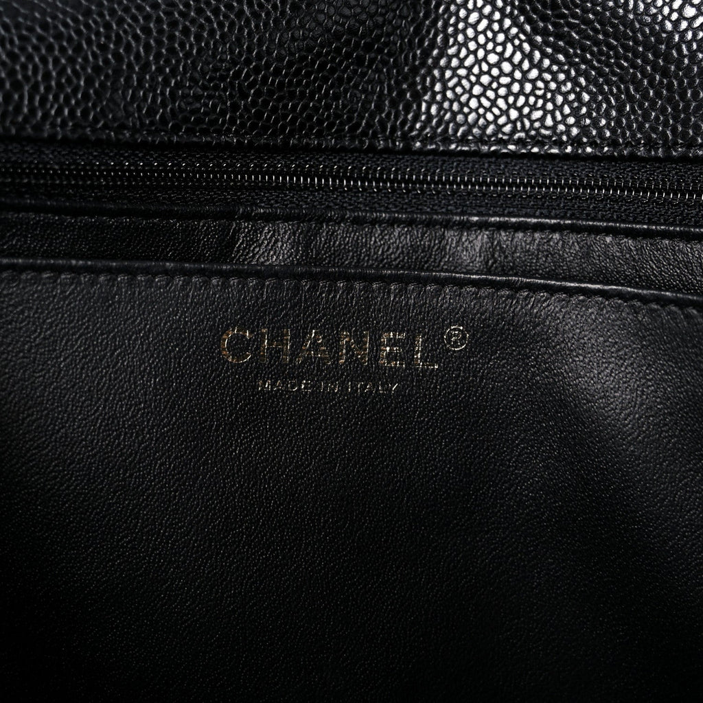 Chanel Caviar Quilted Jumbo Single Flap Black
