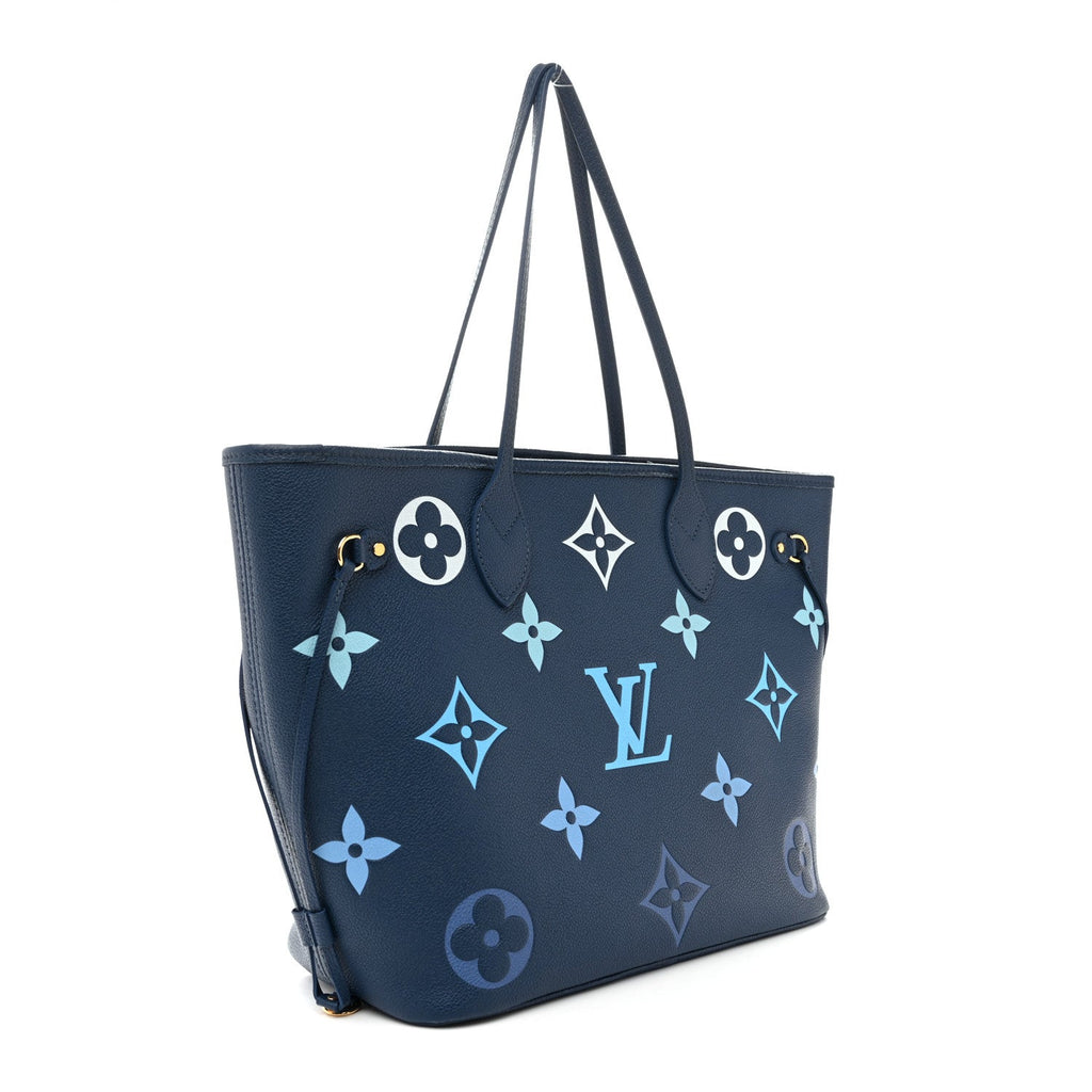 Louis Vuitton Empreinte Monogram Giant Neverfull MM Degrade Bleu
