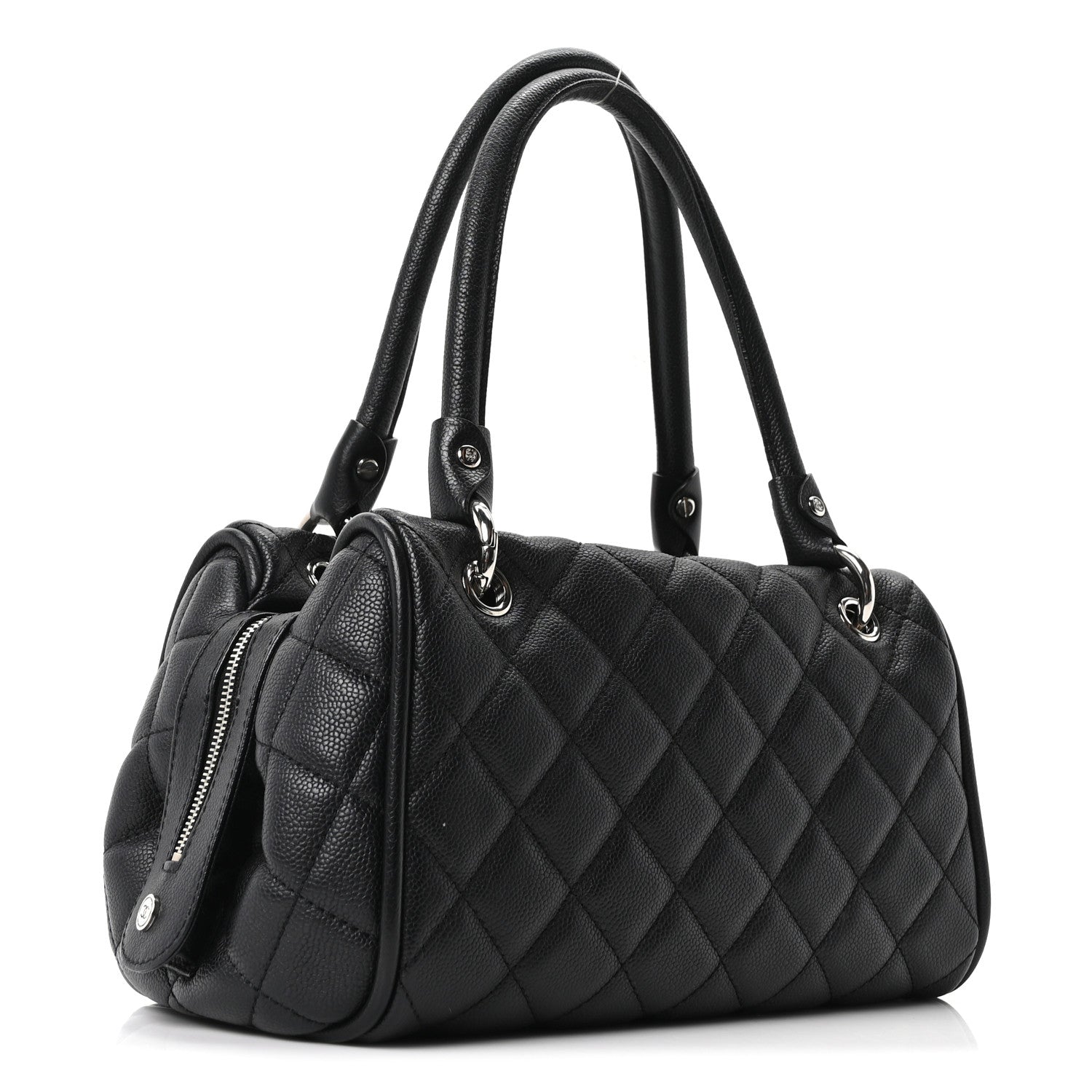 Chanel Caviar Quilted Timeless Bowler Black
