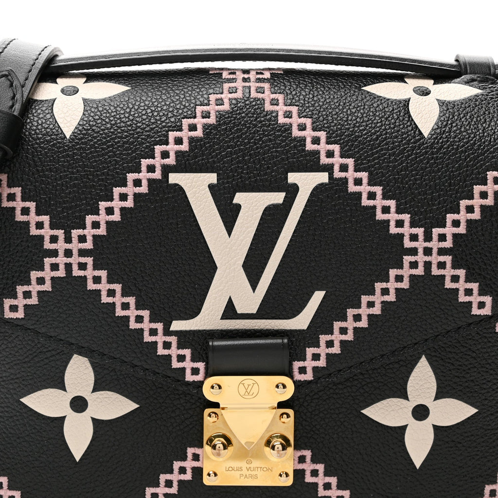 Louis Vuitton Empreinte Monogram Giant Broderies Pochette Metis Black