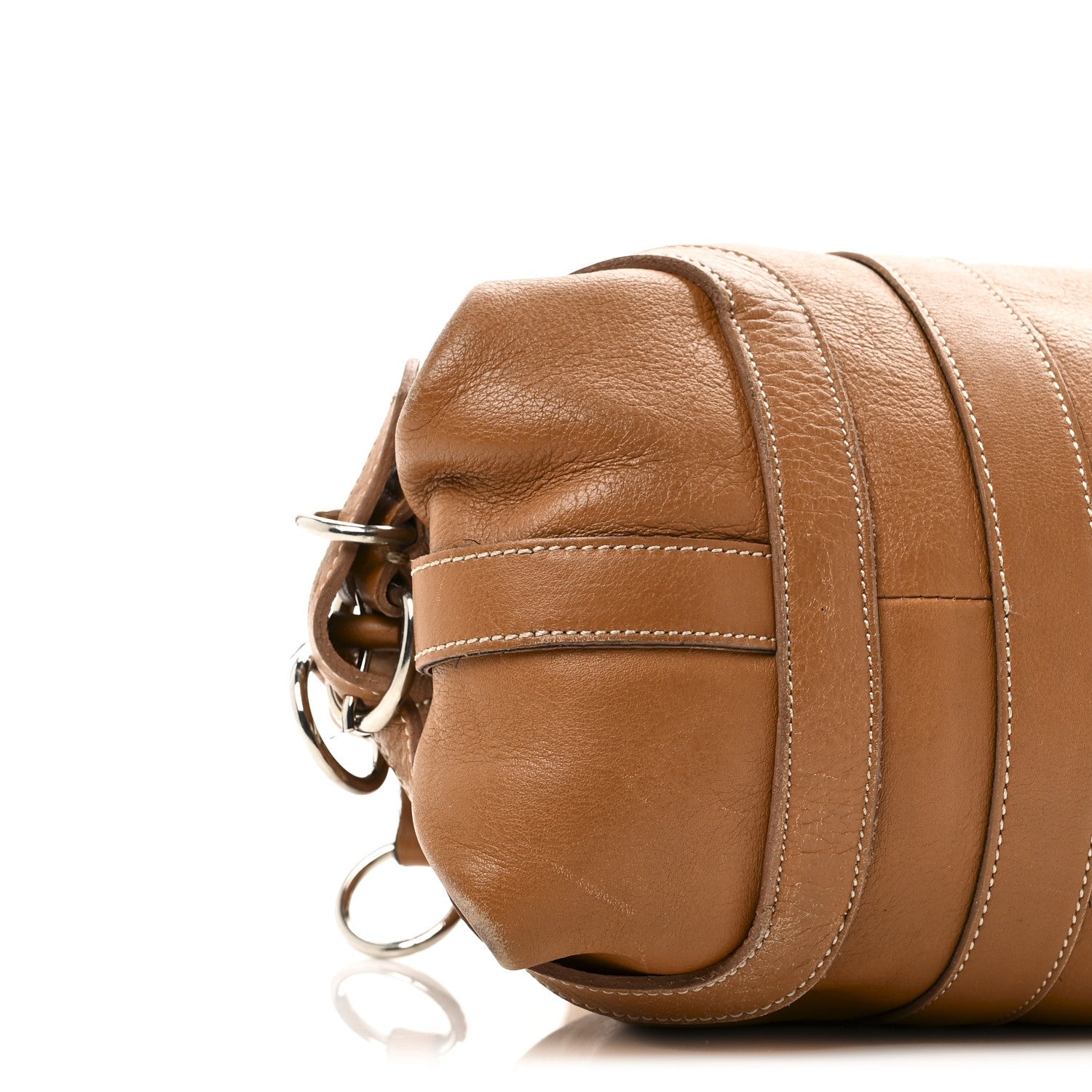 Prada Soft Calf Top Handle Satchel Brown