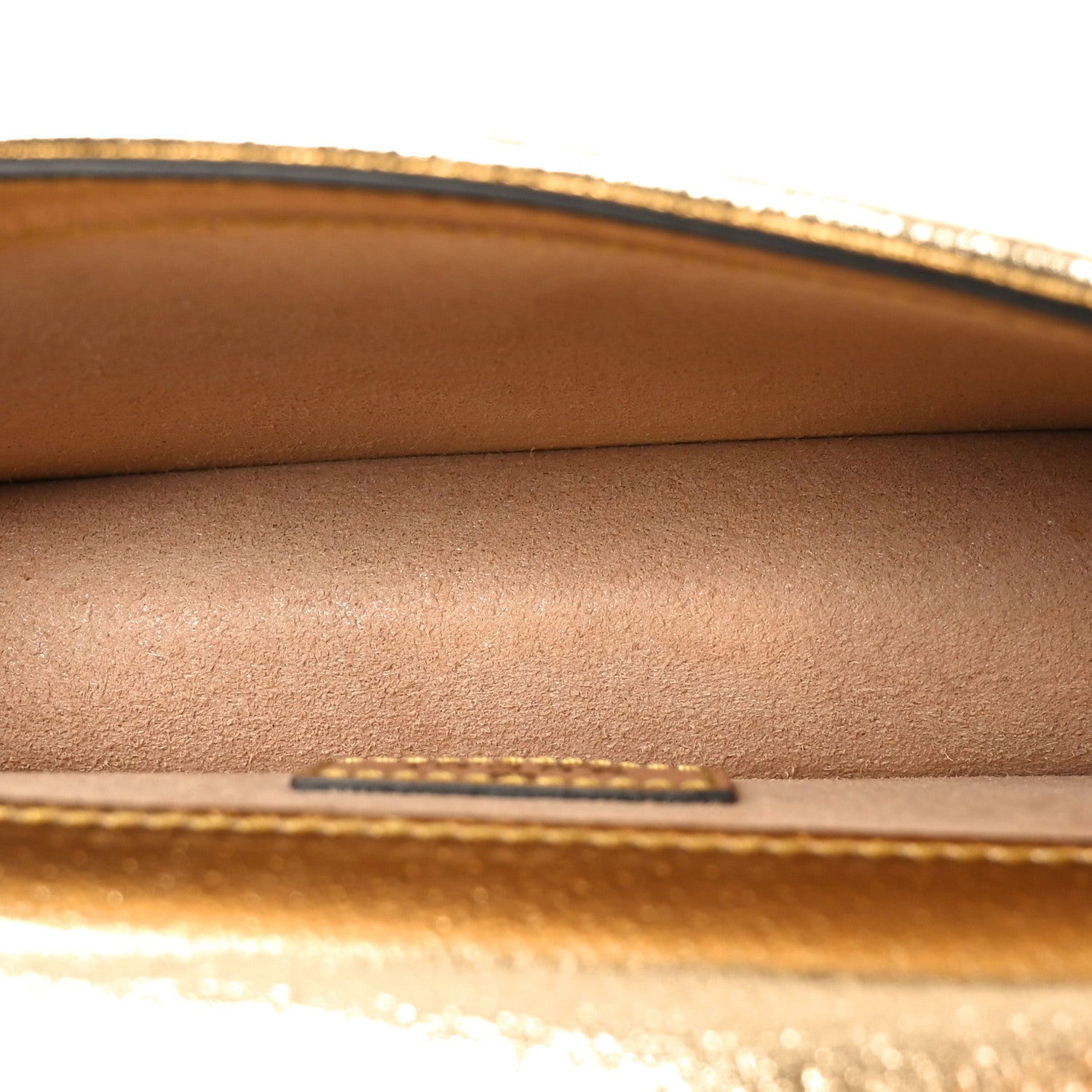 Gucci Metallic Calfskin Super Mini Dionysus Shoulder Bag Gold
