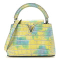 Louis Vuitton Crocodile Mini Capucines  Yellow Blue