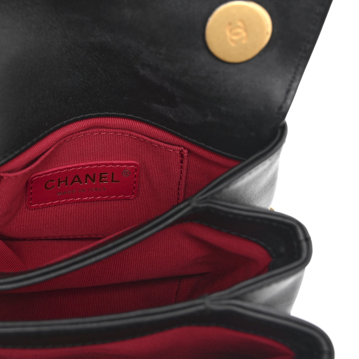 Chanel Calfskin Quilted Pearl Jewel Chain Flap Black