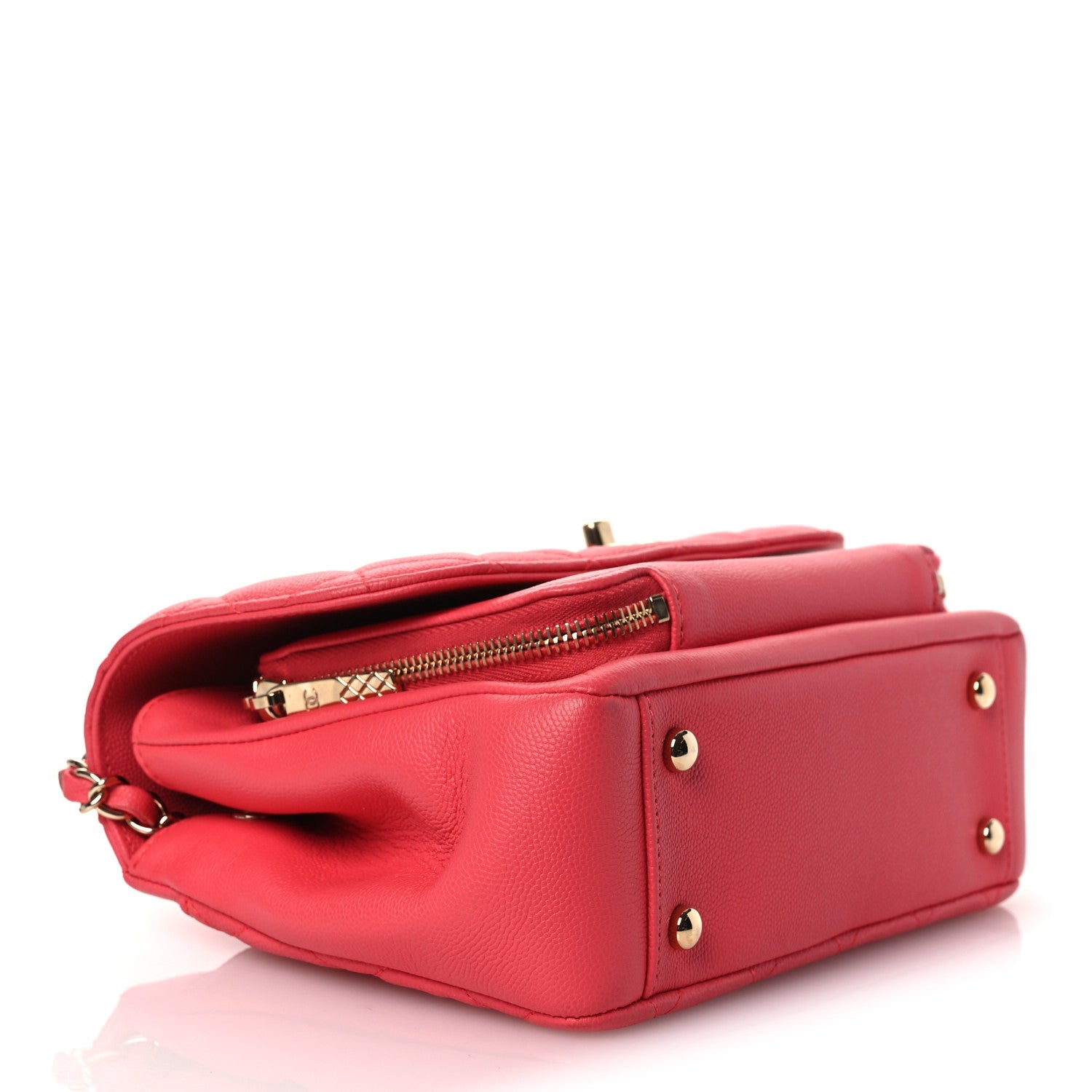 Chanel Caviar Quilted Small Business Affinity Flap Dark Pink