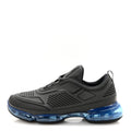 Prada Rubber Knit Fabric Mens Cloudbust Air Sneakers 8.5 Grey Blue