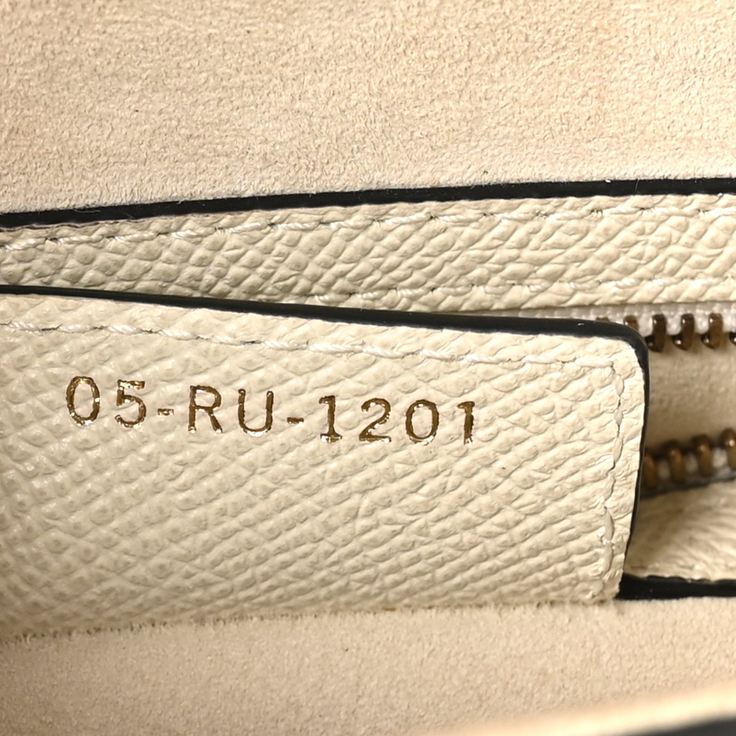 Christian Dior Grained Calfskin Saddle Bag White