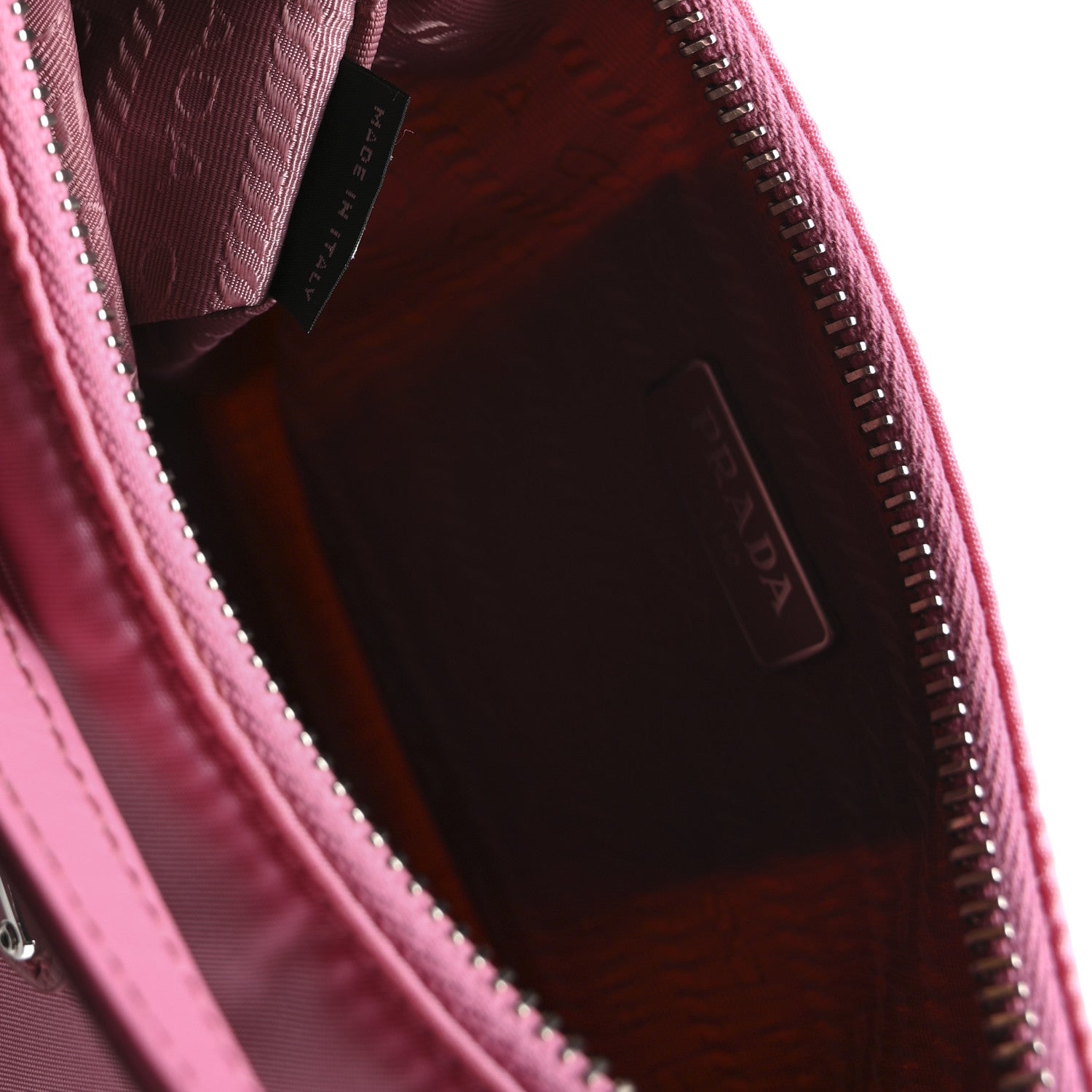Prada Tessuto Nylon Saffiano Mini Re-Edition 2005 Bag Begonia
