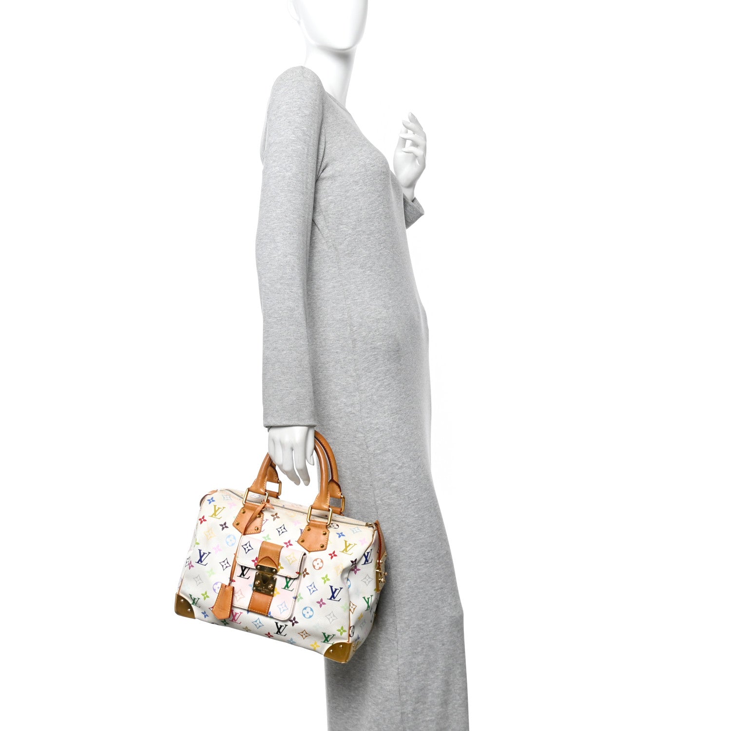 Louis Vuitton Monogram Multicolor Speedy 30 White