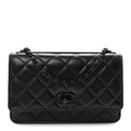 Chanel Lambskin Quilted Trendy CC Wallet On Chain WOC So Black