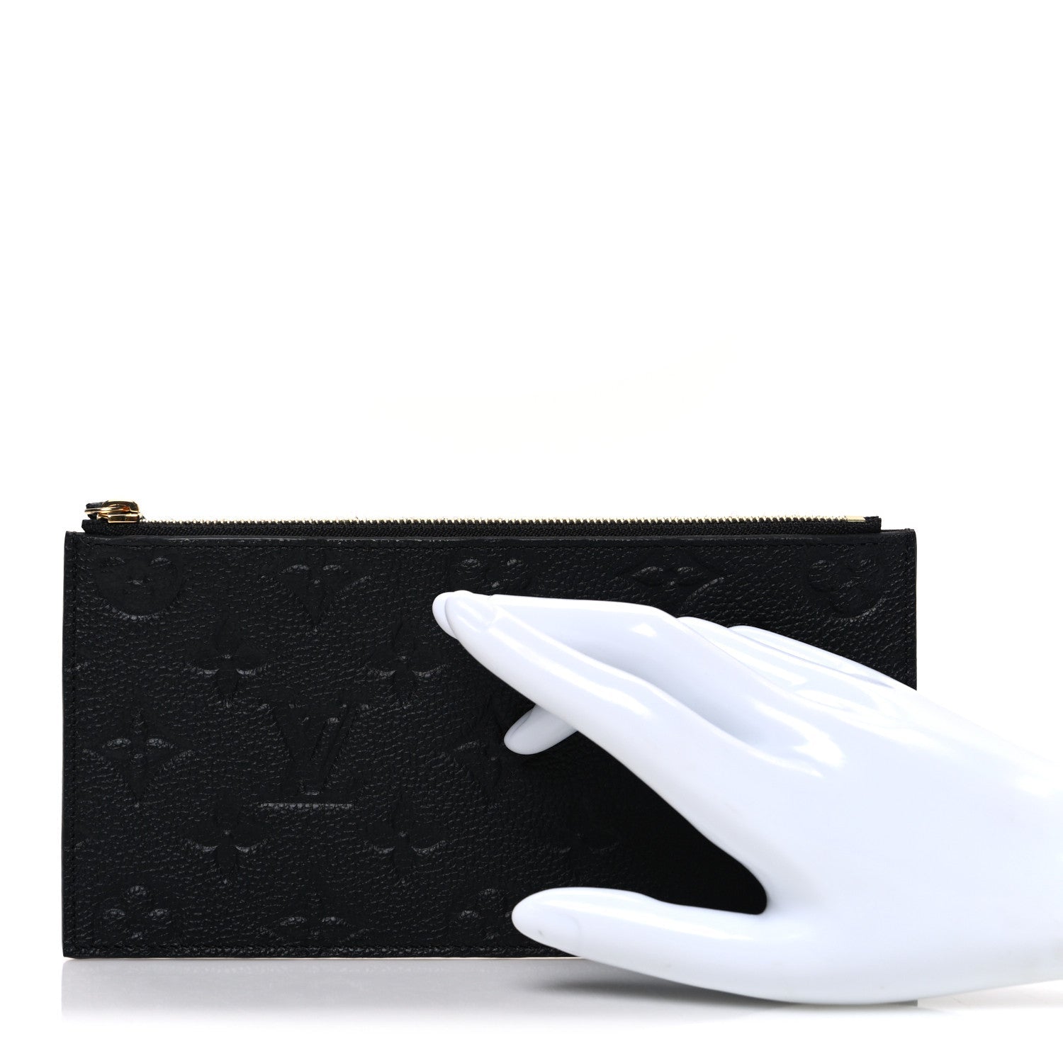 Louis Vuitton Empreinte Felicie Chain Wallet Zippered Insert Black