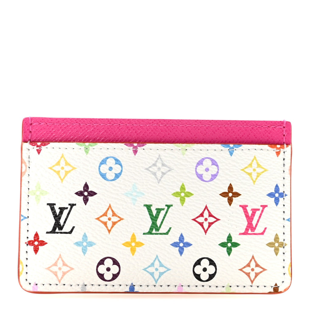 Louis Vuitton LV X TM Monogram Multicolor Card Holder Kawaii Pink