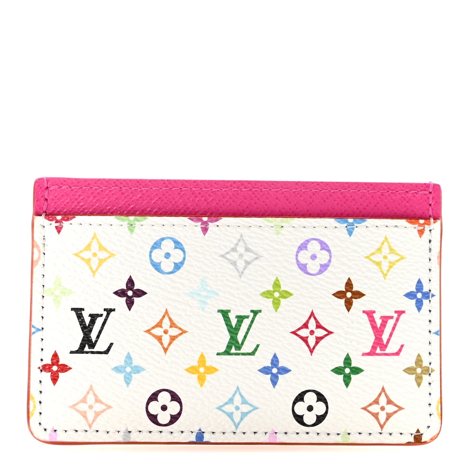 Louis Vuitton LV X TM Monogram Multicolor Card Holder Kawaii Pink