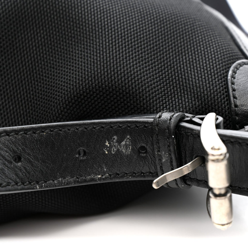 Gucci Techno Canvas Web Messenger Bag Black