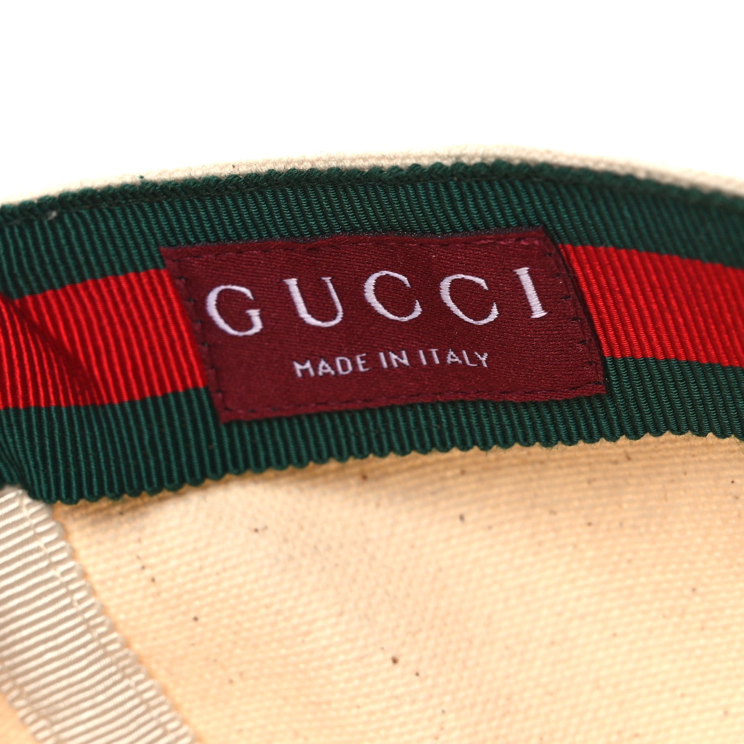 Gucci Cotton Logo Baseball Hat M Beige