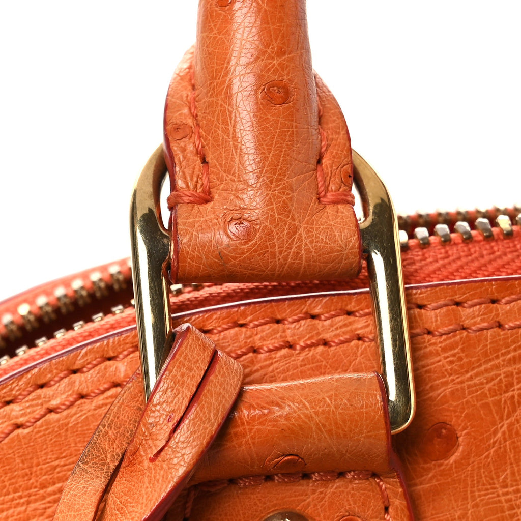 Louis Vuitton Ostrich Alma BB Piment