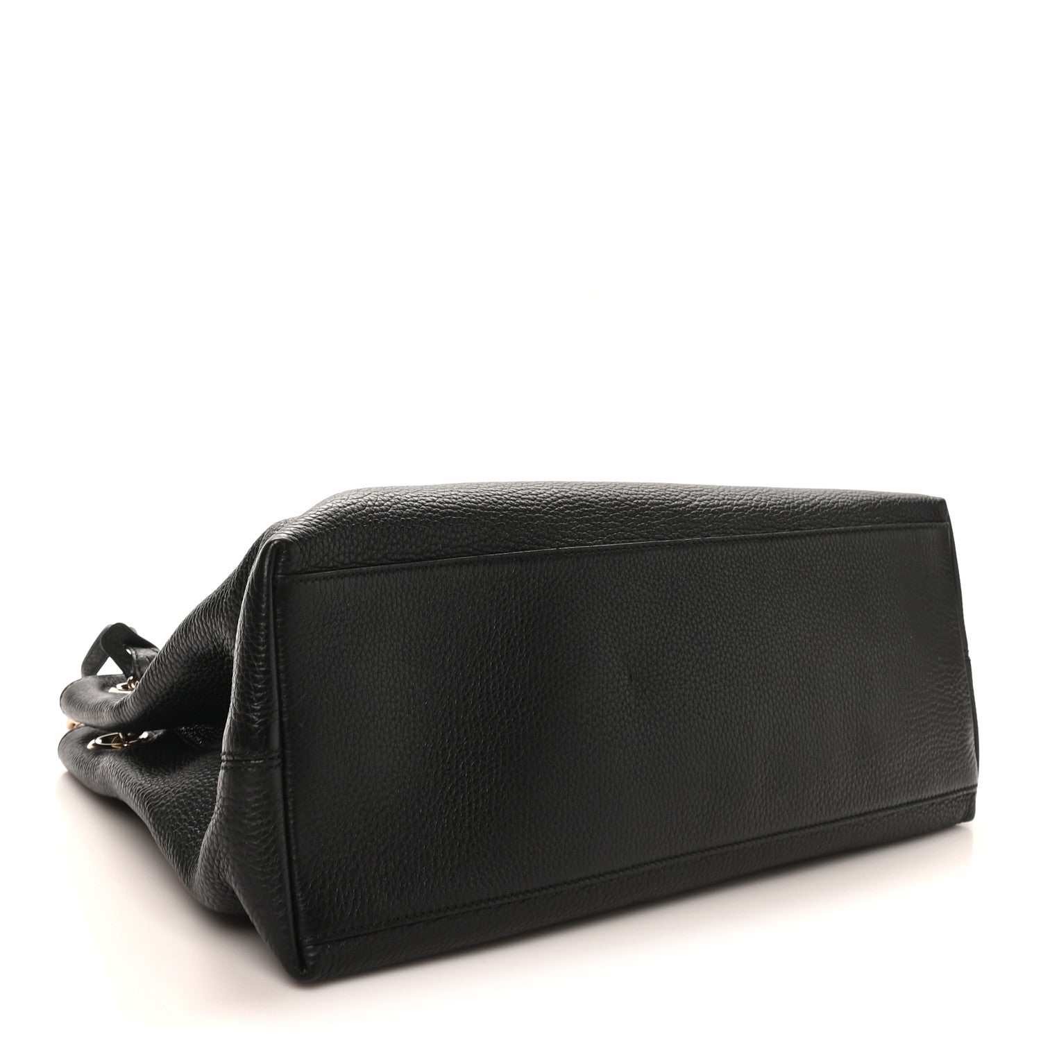 Gucci Pebbled Calfskin Medium Soho Chain Shoulder Bag Black