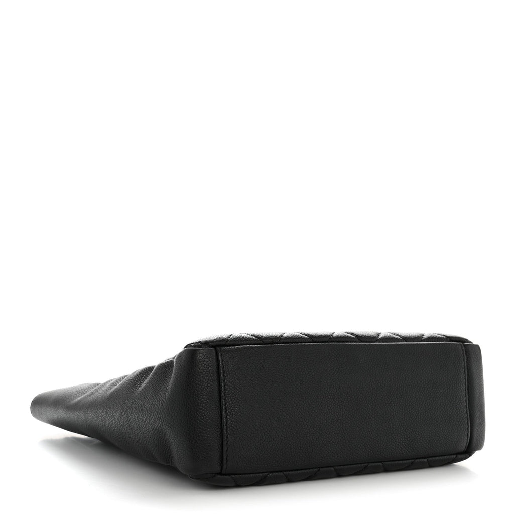 Chanel Caviar Quilted Petit Shopping Tote PST Black