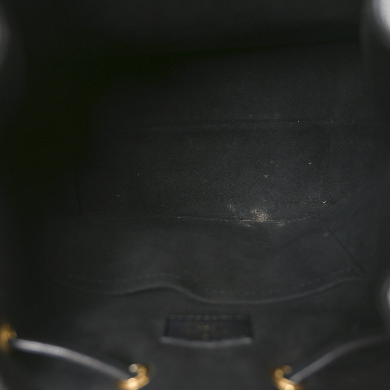 Louis Vuitton Calfskin Lockme Bucket MM Black