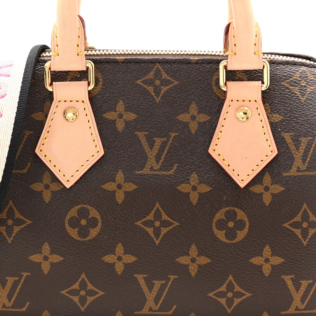 Louis Vuitton Monogram Speedy Bandouliere 20 Black