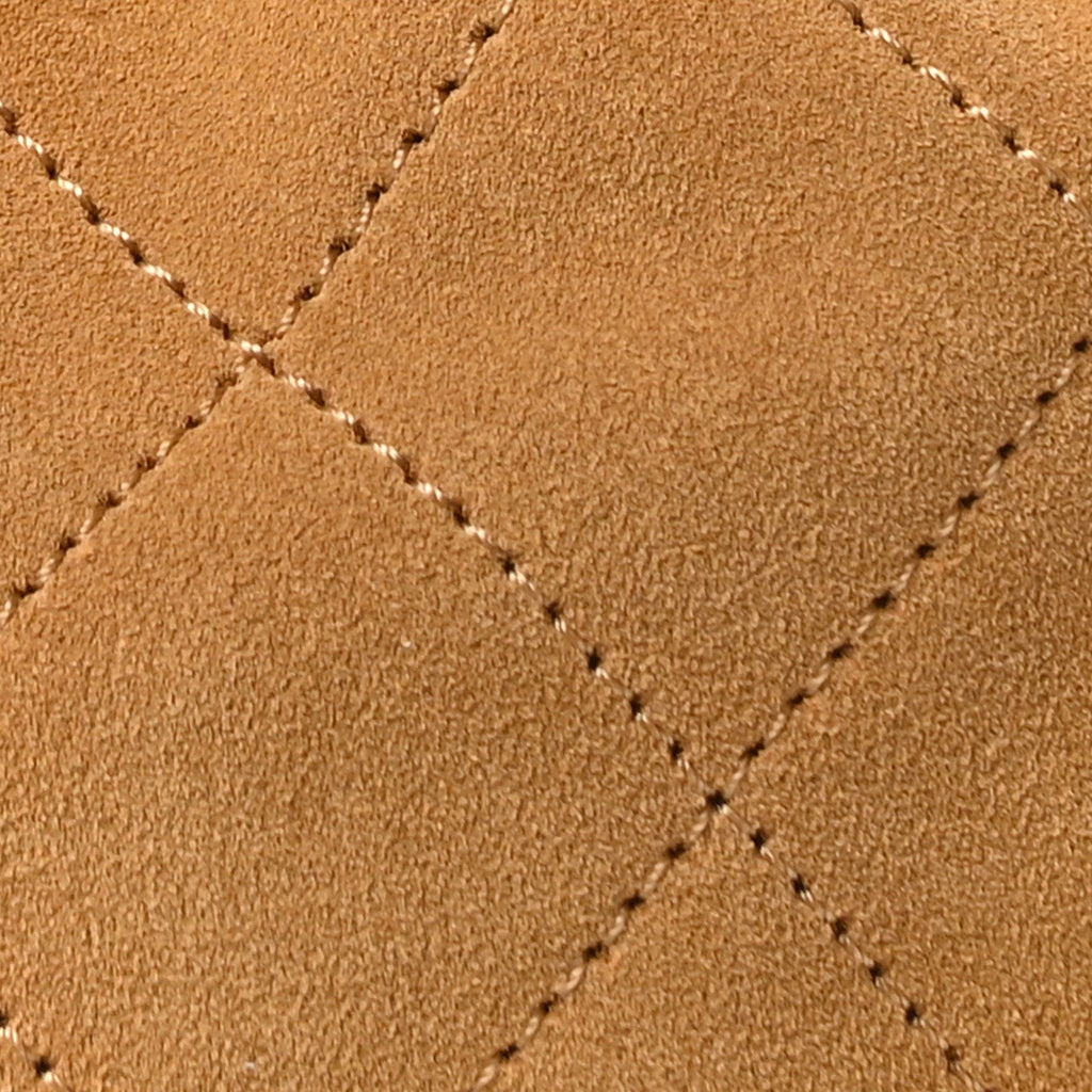 Chanel Suede Quilted Medium Chanel 25 Handbag Beige