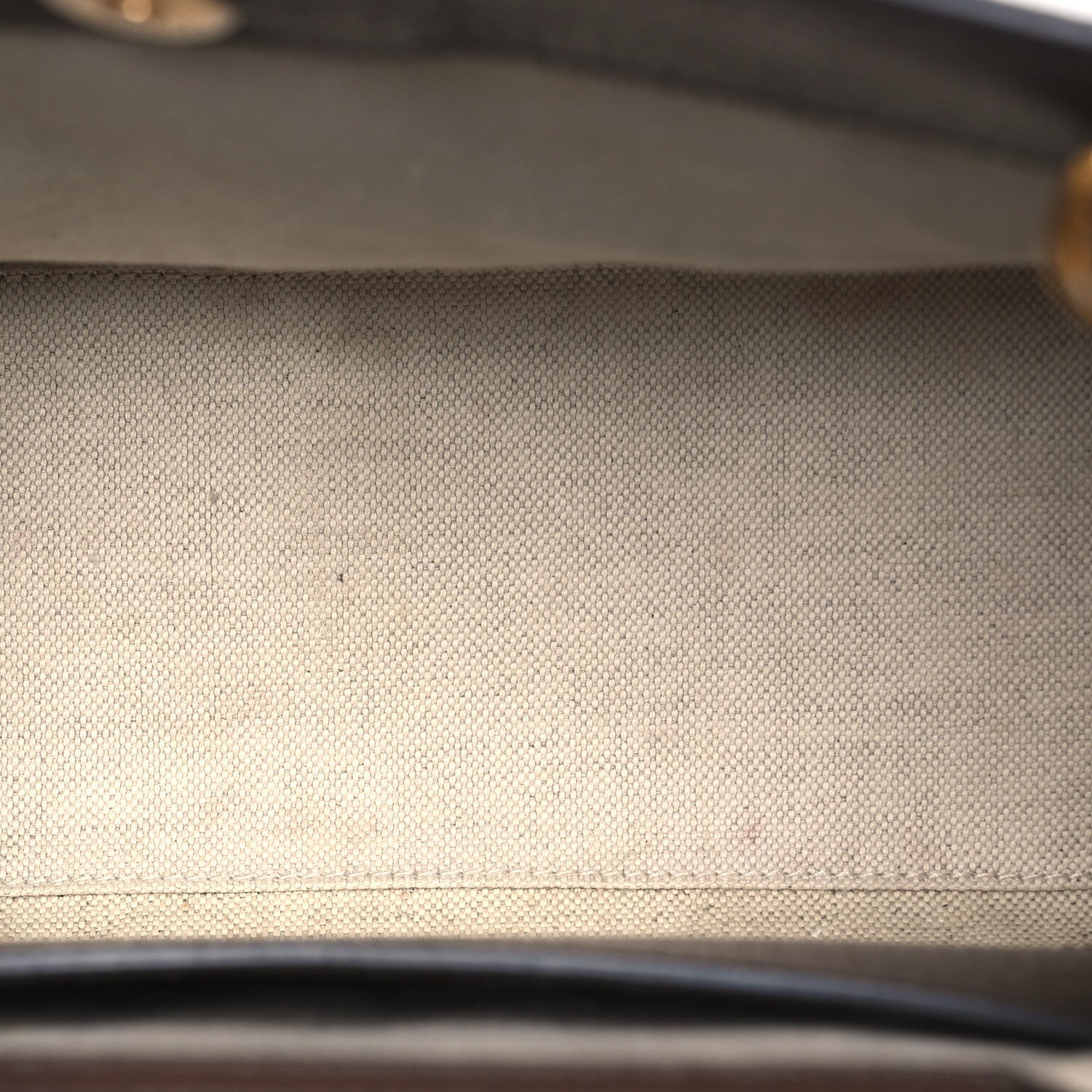 Gucci Monogram Jumbo GG Textured Dollar Calfskin Small Diana Tote Bag Camel Ebony New Acero