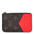 Louis Vuitton Monogram Zipped Romy Card Holder Red