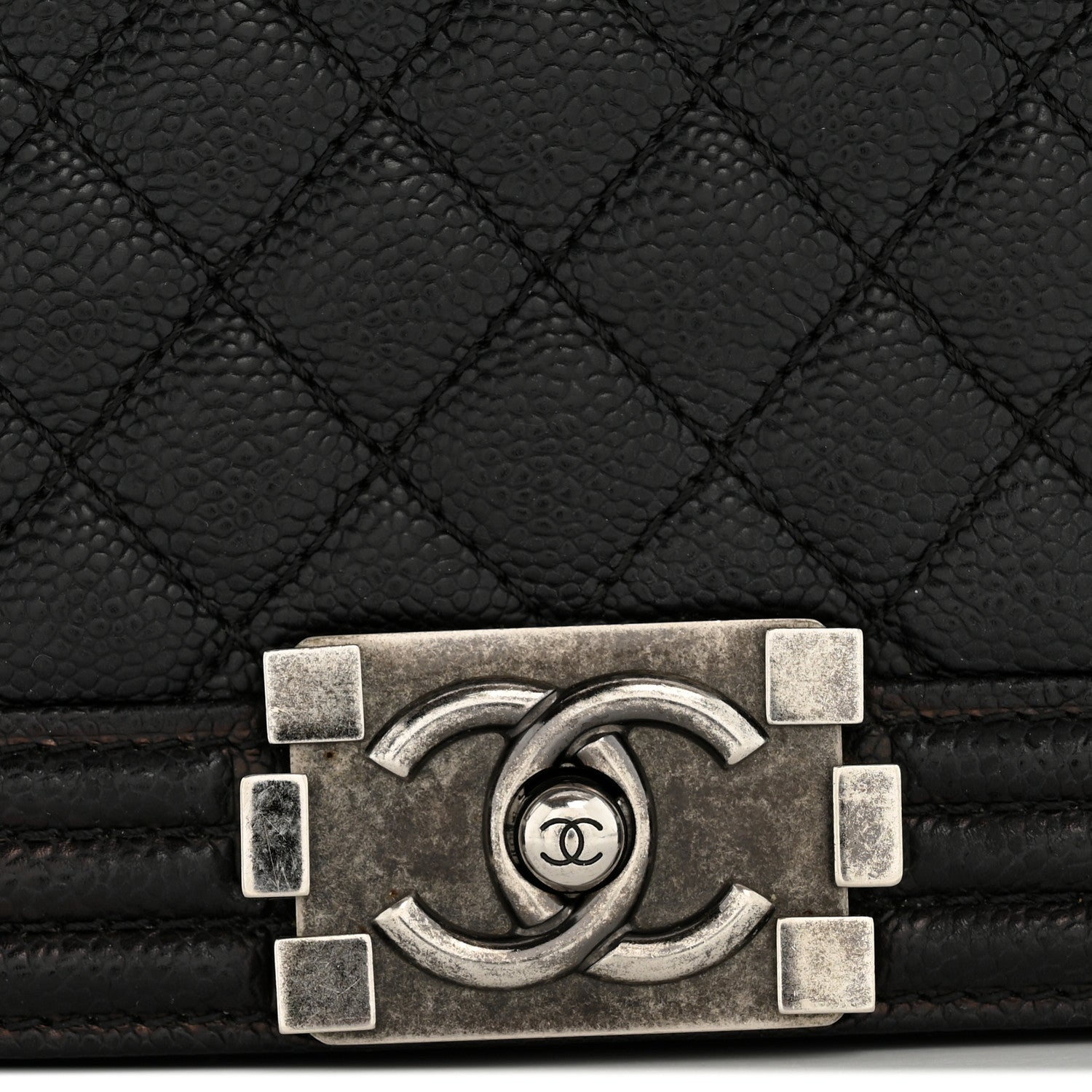Chanel Caviar Quilted Medium Boy Flap Black