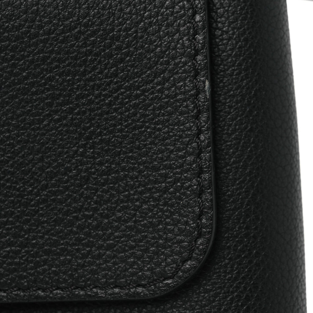Louis Vuitton Calfskin Lockme Mini Backpack Black
