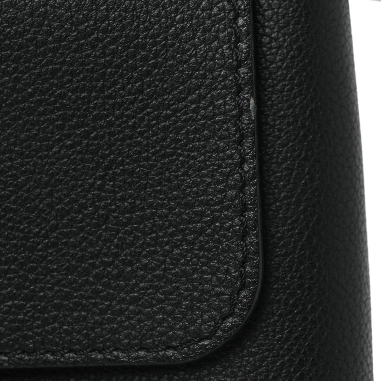 Louis Vuitton Calfskin Lockme Mini Backpack Black