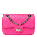 Chanel Goatskin Quilted 2.55 Reissue Mini Flap Fluorescent Pink