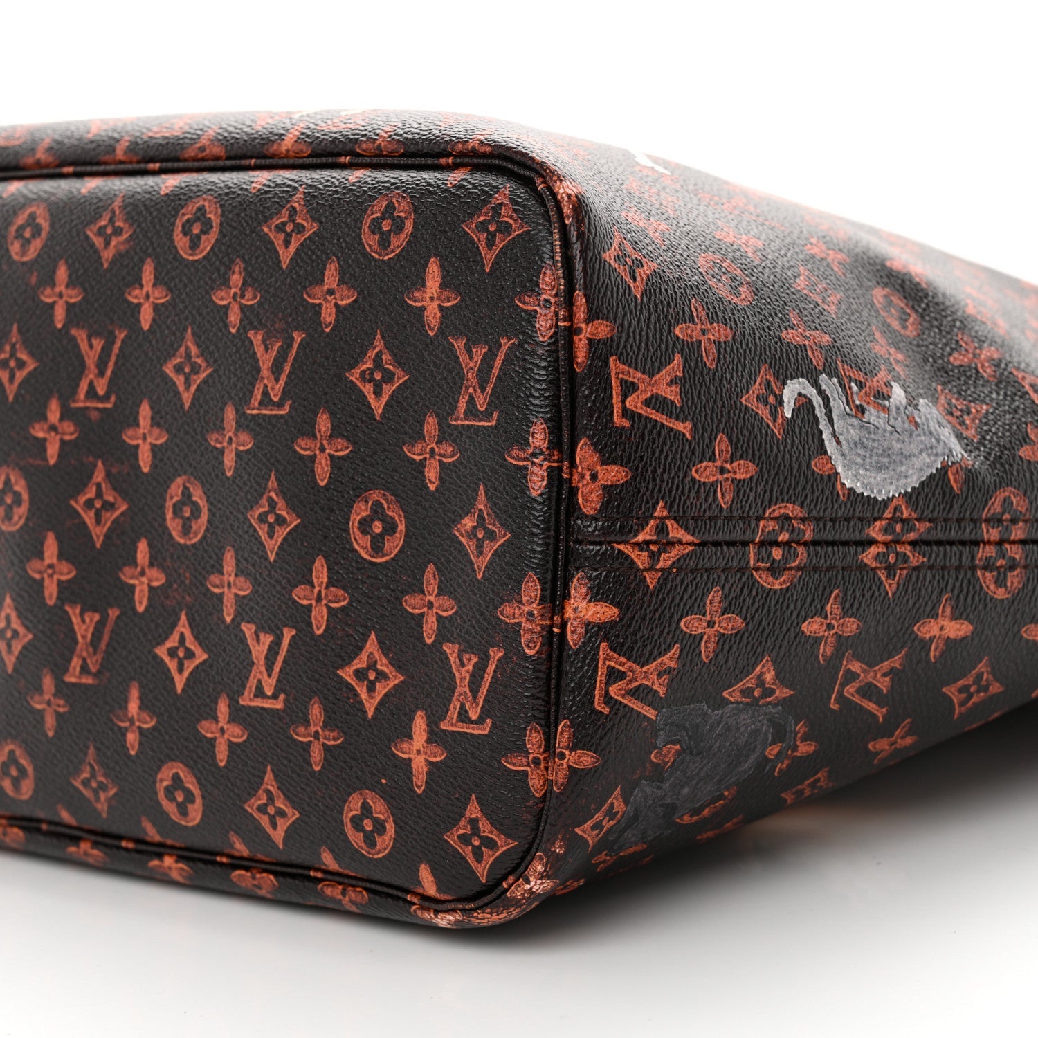 Louis Vuitton Catogram Neverfull MM Marron
