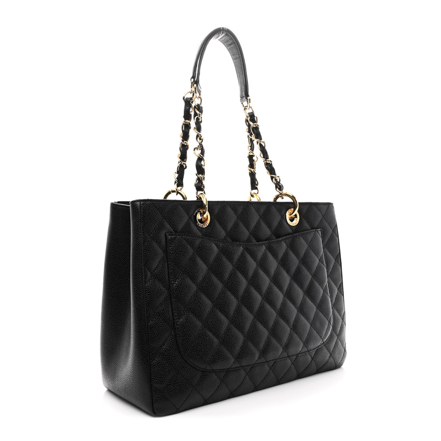Chanel Caviar Quilted Grand Shopping Tote GST Black