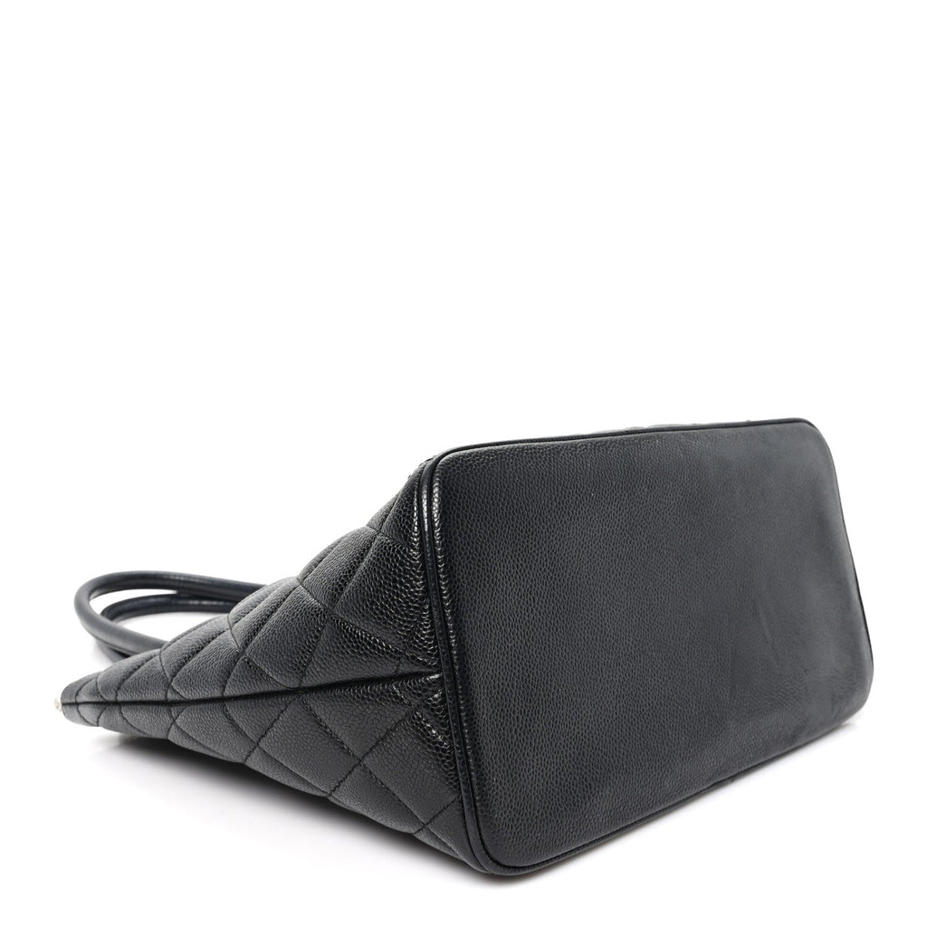Chanel Caviar Quilted Medallion Tote Black