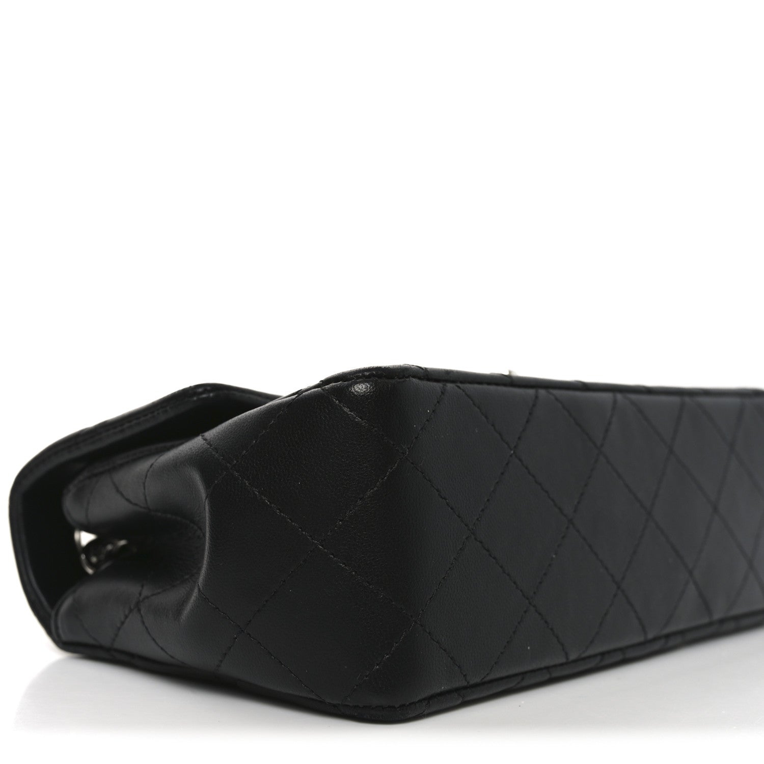 Chanel Lambskin Quilted Mini Rectangular Flap Black