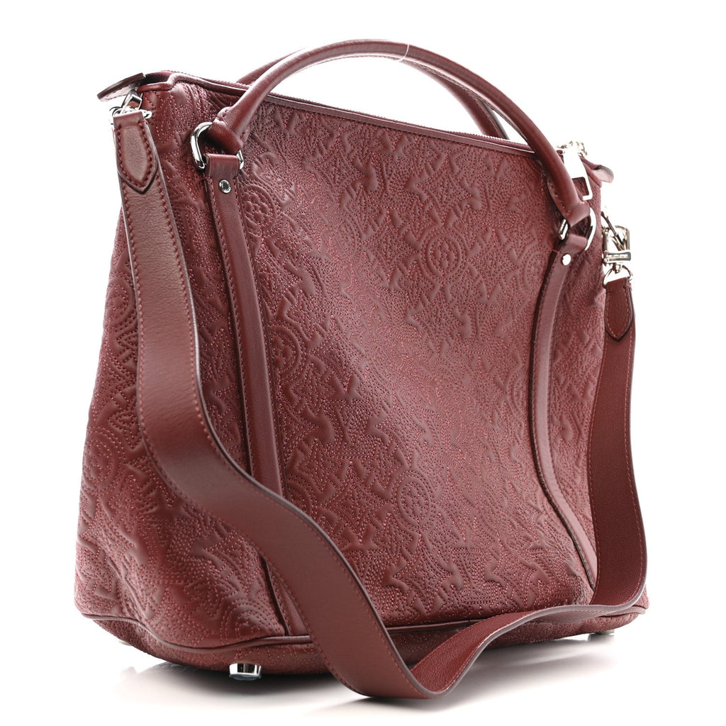 Louis Vuitton Monogram Lambskin Antheia Ixia MM Fuchsia