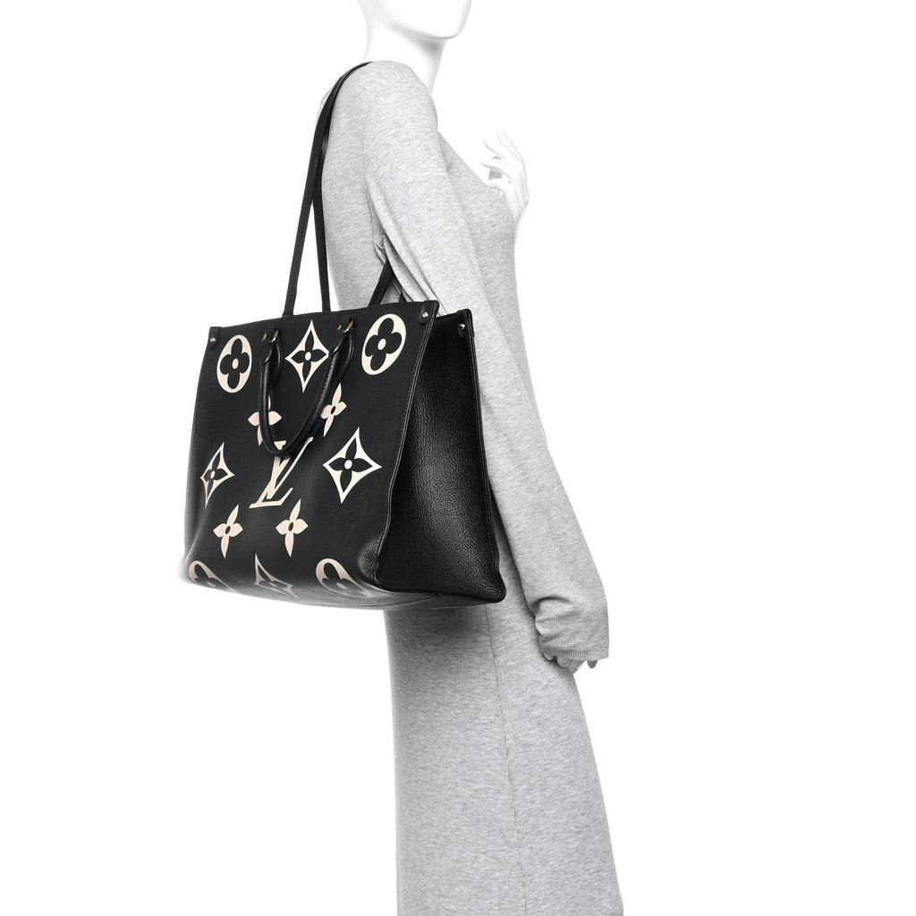 Louis Vuitton Empreinte Monogram Giant Onthego GM Black Beige