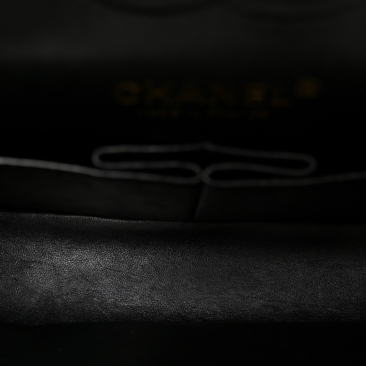 Chanel Caviar Flat Chevron Quilted Small Double Flap Black