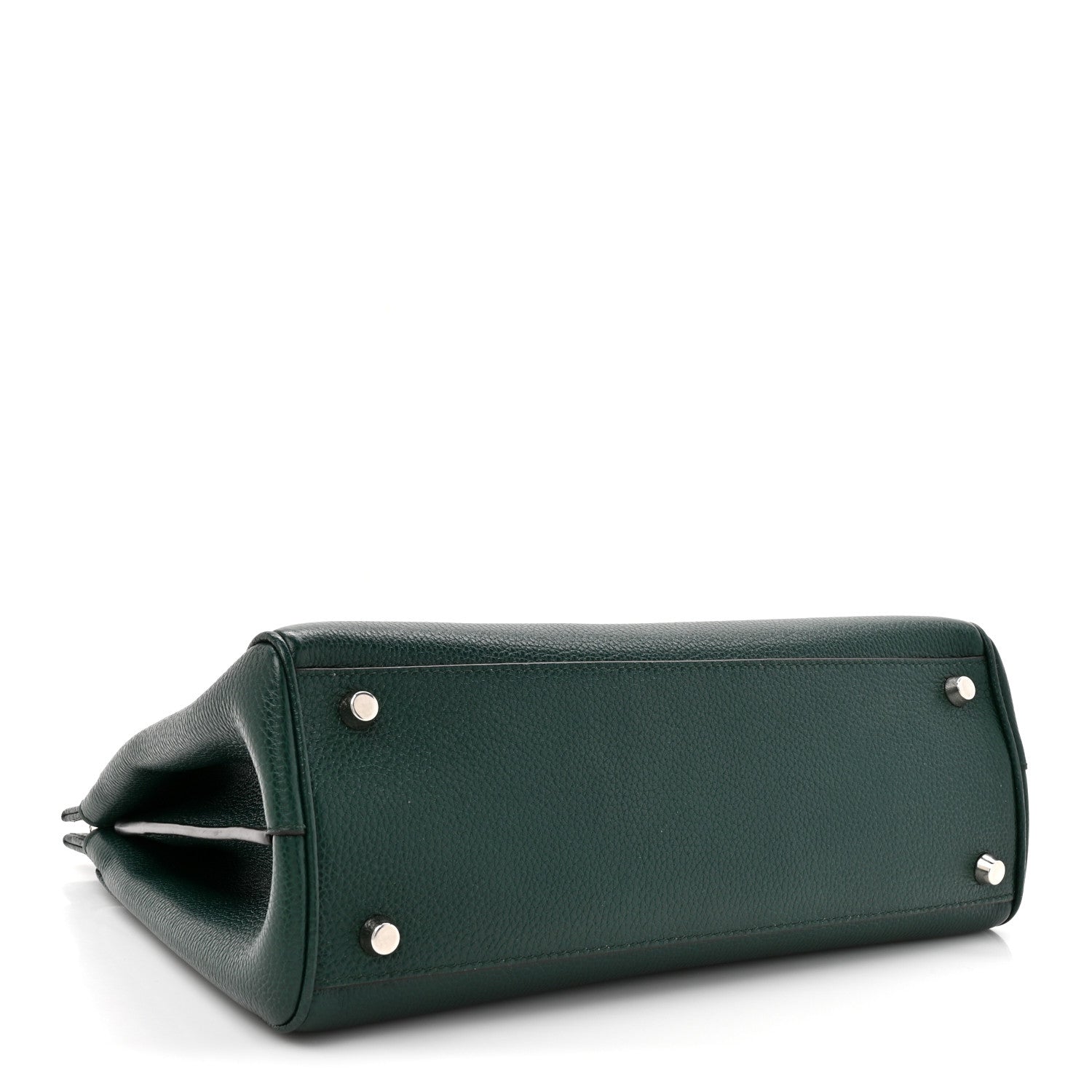Gucci Grainy Calfskin Small Zumi Top Handle Bag Vintage Green