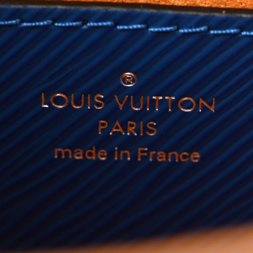 Louis Vuitton Epi Twist Braided Strap Shoulder Bag MM Bleu Roi