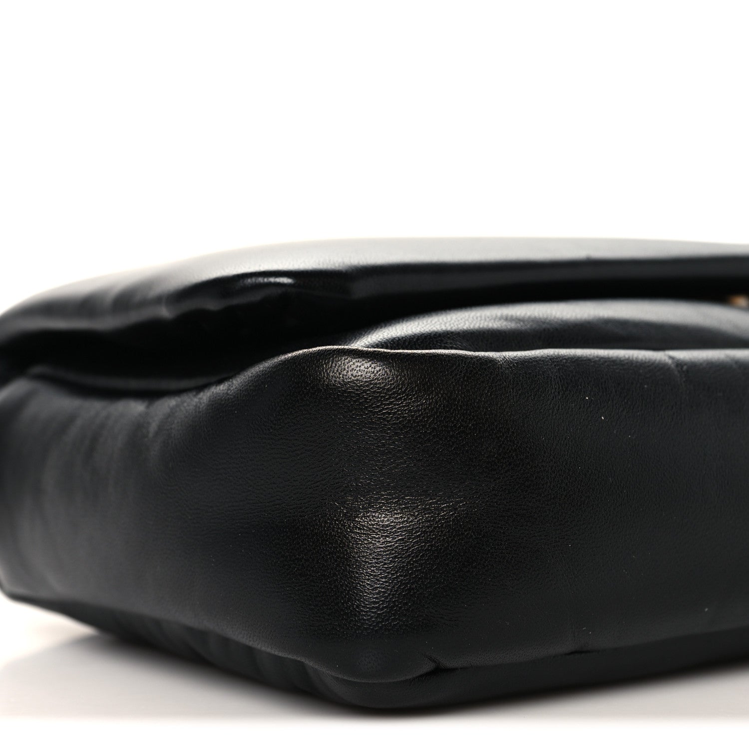 Gucci Lambskin Small GG Milano Top Handle Shoulder Bag Black