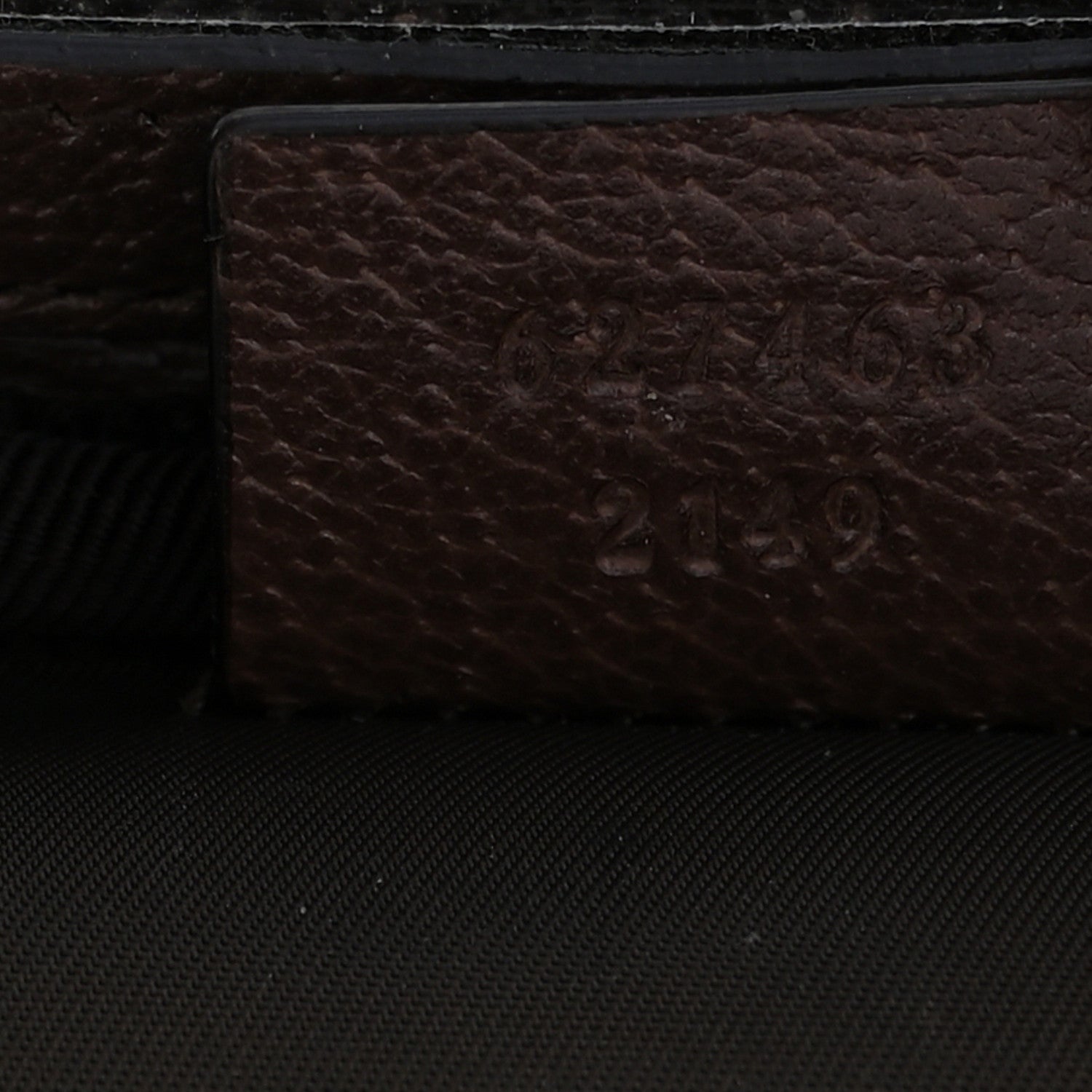 Gucci GG Supreme Monogram Textured Calfskin Web Ophidia Vanity Cosmetic Case Beige Ebony New Acero