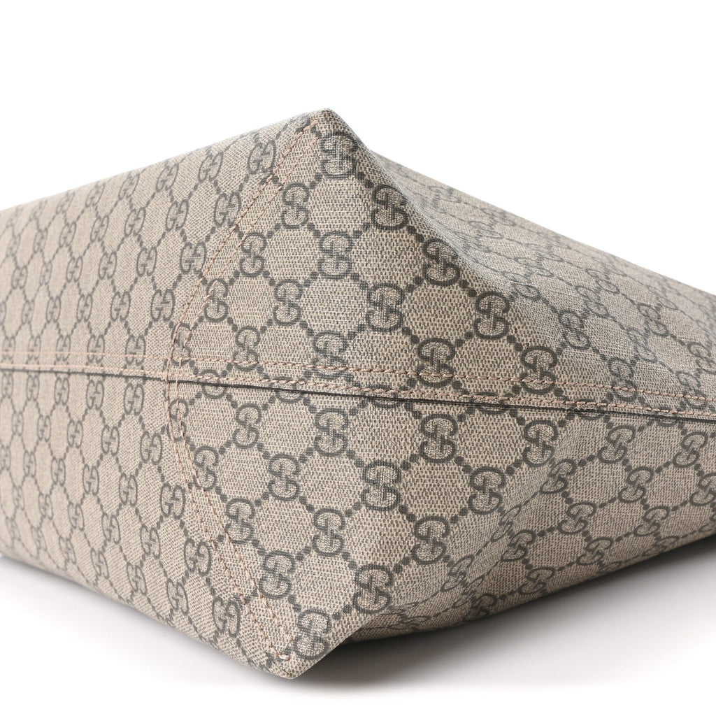 Gucci GG Supreme Monogram Medium Ophidia Shopping Tote Ebony