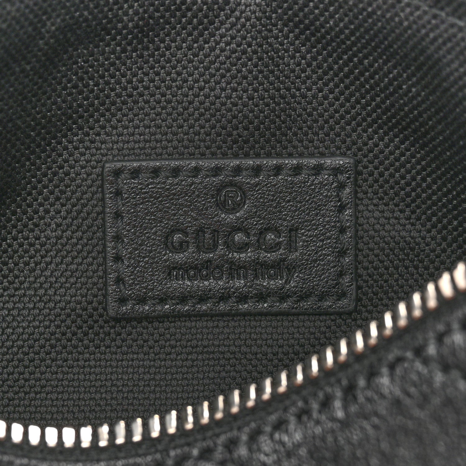 Gucci Sakai Be Green Calfskin Diagonal Stitched Mini Blondie Barrel Shoulder Bag Black