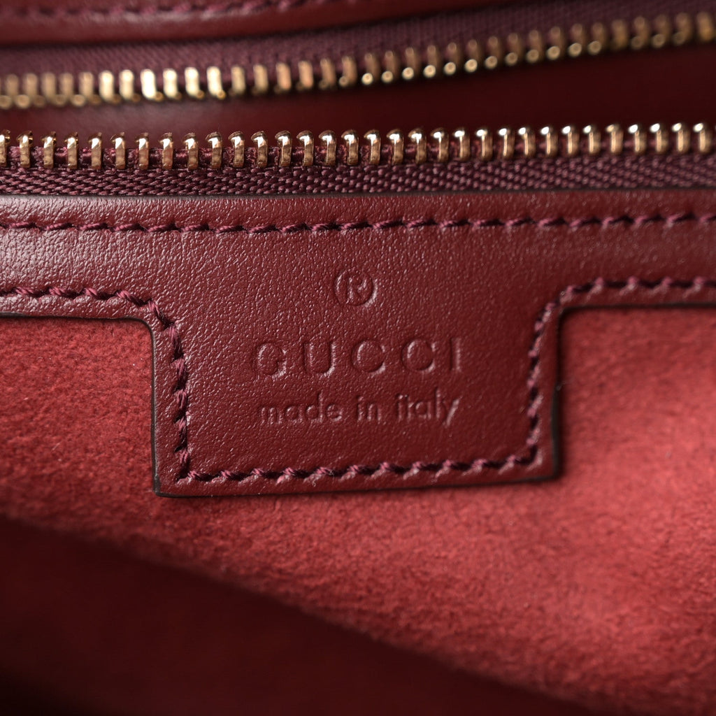 Gucci Calfskin Quilted Large Deco Tote Bag Rosso Ancora Red